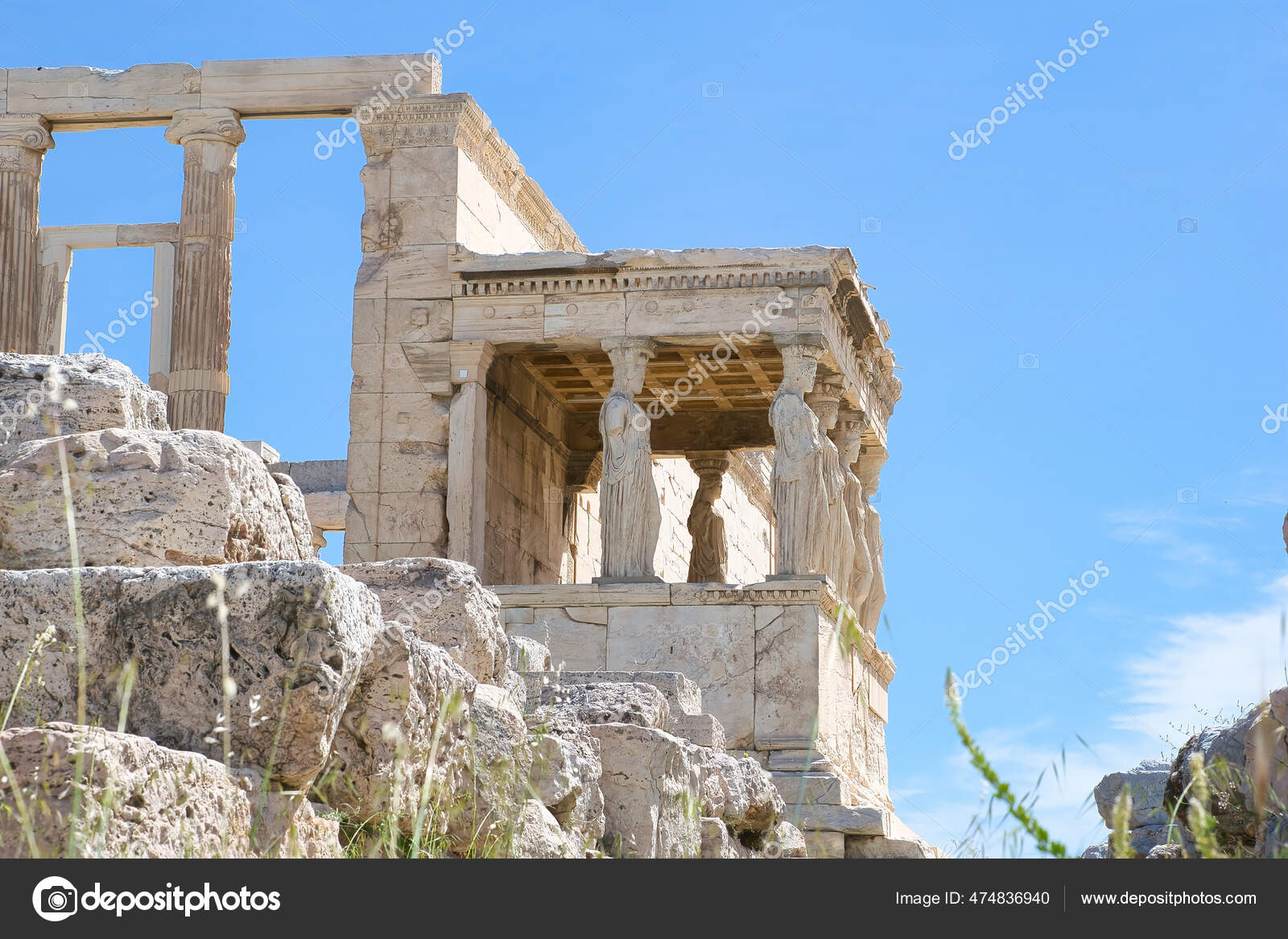 View of mediterranean sea from acropolis hi-res stock photography