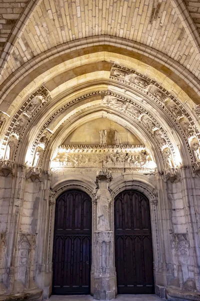 Είσοδος Πόρτα Στο Palais Des Papes Στην Αβινιόν Γαλλία — Φωτογραφία Αρχείου