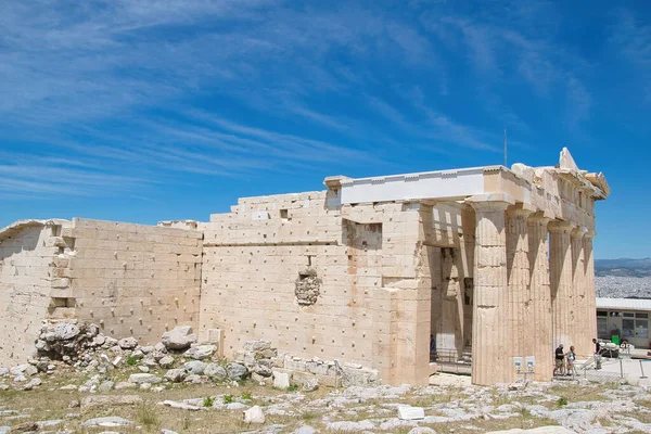 Parthenon Tempel Van Godin Athena Rots Van Akropolis Athene Griekenland — Stockfoto