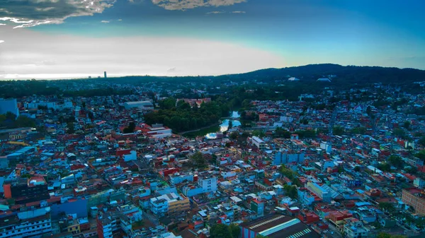 Xalapa Mexico 2021 뛰어난 품질의 이미지와 Dji 드론으로높은 곳에서 도시를 — 스톡 사진