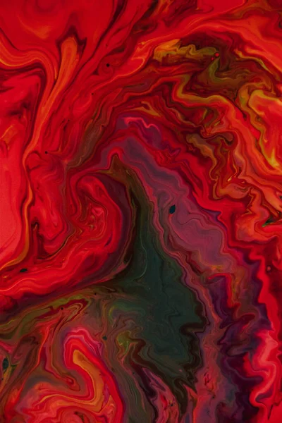 Pionowe Ujęcie Abstrakcyjnego Obrazu Mieszanymi Czerwonymi Farbami Olejnymi Idealne Tapety — Zdjęcie stockowe