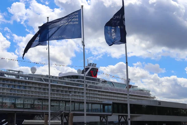 Kiel Alemania Mayo 2021 Gran Crucero Alemán Llamado Mein Schiff — Foto de Stock