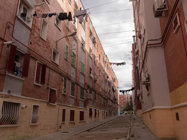 Spanyolország Neighborhood Ruházati Garbagális Street — Stock Fotó