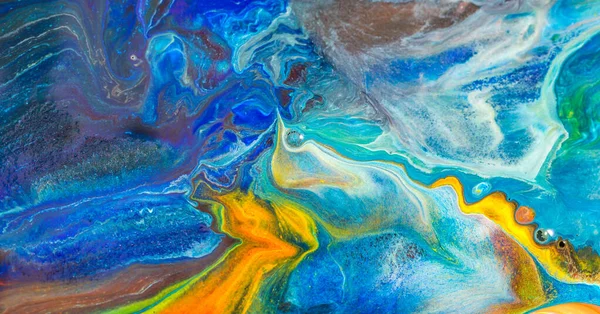 Ein Abstraktes Aquarell Hintergrund Mit Gemischten Farben — Stockfoto