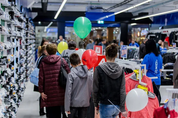 Brcko Bósnia Herzegovina Novembro 2019 Tiro Loja Roupas Esportivas Shopping — Fotografia de Stock