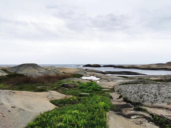 Södra Norges Kust Med Havsutsikt — Stockfoto