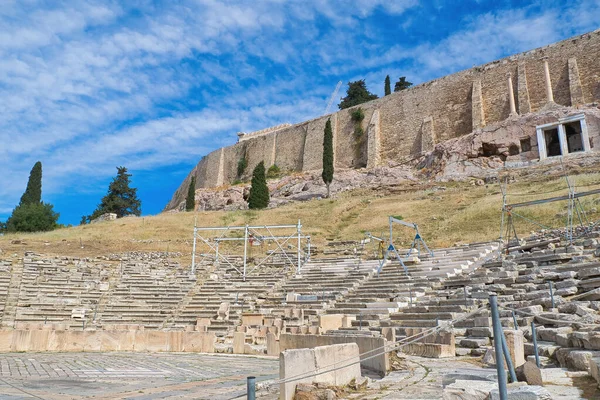 Atenas Grécia Maio 2021 Acrópole Atenas Como Nós Vemos Teatro — Fotografia de Stock