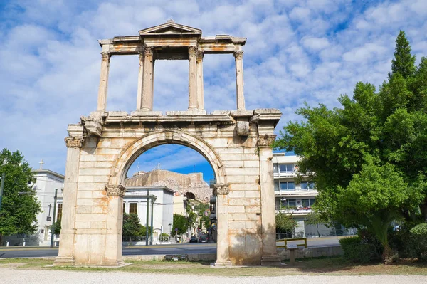 Ati Greece Mayıs 2021 Hadrian Atina Yunanistan Daki Mermer Kemeri — Stok fotoğraf