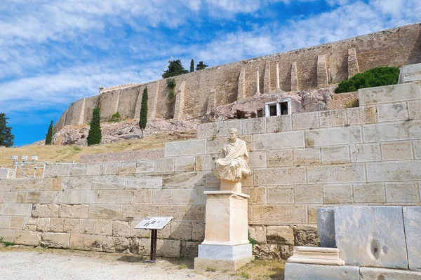 Ati Greece Mayıs 2021 Akropolis Atina Asclepius Heykeli Yunanistan 2021 — Stok fotoğraf