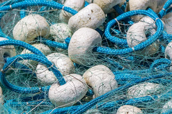 Nahaufnahme Der Details Eines Fischernetzes — Stockfoto