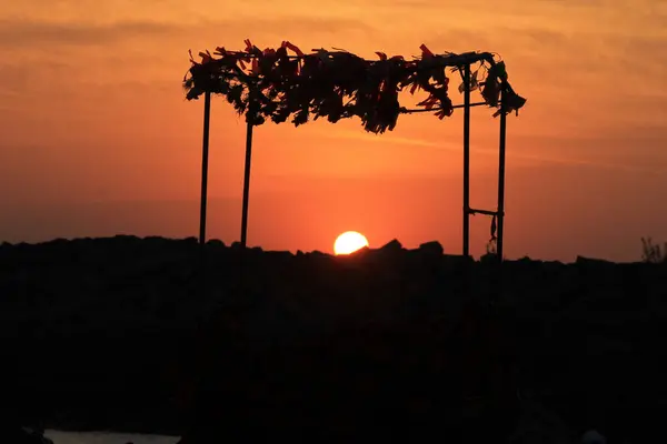 Fascynujący Widok Pięknego Malowniczego Zachodu Słońca — Zdjęcie stockowe