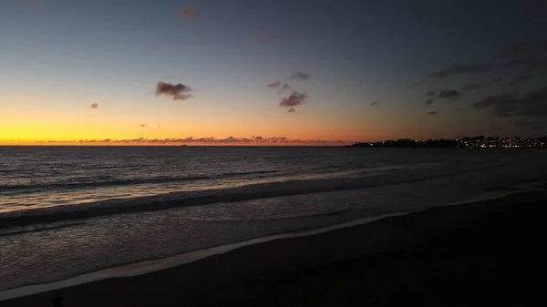 Landscape Beach Surrounded Sea Sunset Evening — Stock Photo, Image