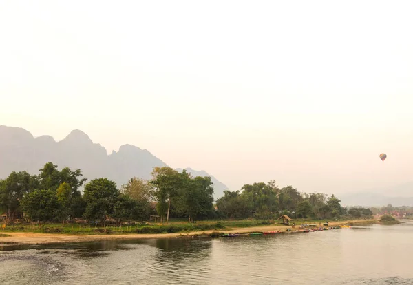 老挝万荣美丽的风景 — 图库照片