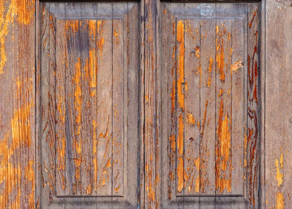 Tiro Perto Uma Porta Velha Resistida — Fotografia de Stock