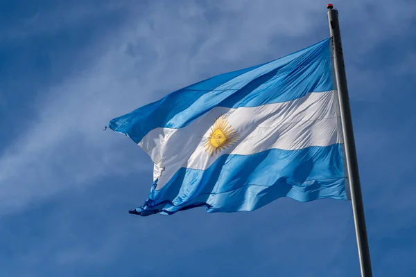 Vacker Bild Argentinas Flagga — Stockfoto