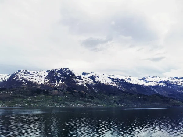 Bela Paisagem Hardanger Fjord Noruega — Fotografia de Stock