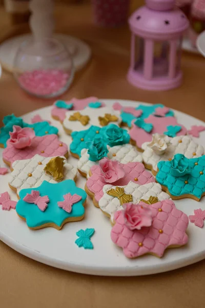 Vertical Shot Colorful Cookie Decorations — Stock Photo, Image