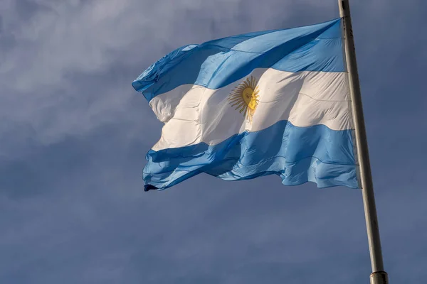 Ein Schöner Schuss Der Flagge Argentiniens — Stockfoto