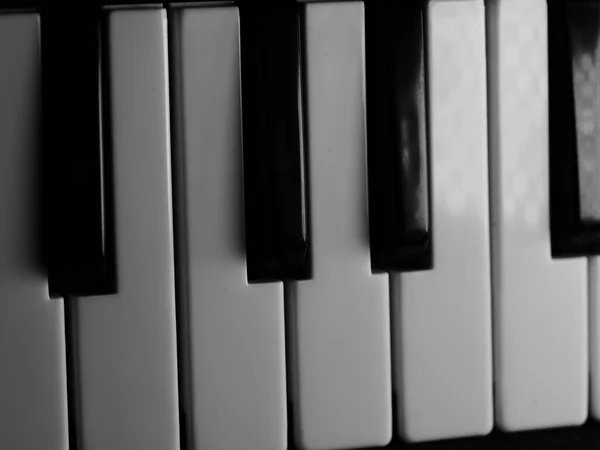 Closeup Shot Piano Keyboard Stock Picture