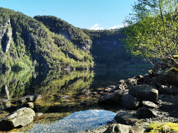 Beautiful Scenery Norwegian Fjord Landscape — Stock Photo, Image