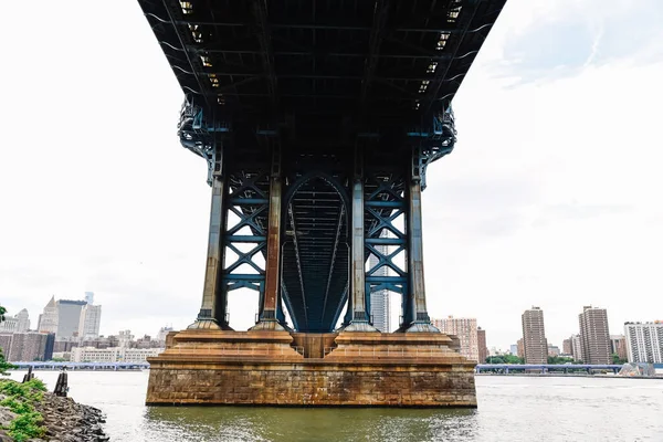 Манхэттенский Мост Ист Ривер Нью Йорке — стоковое фото