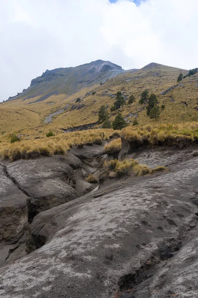 Sentier Randonnée Menant Sommet Montagne Volcanique Iztaccihuatl Mexique — Photo