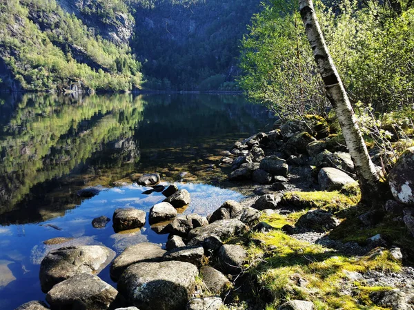 Beautiful Scenery Norwegian Fjord Landscape — Stock Photo, Image