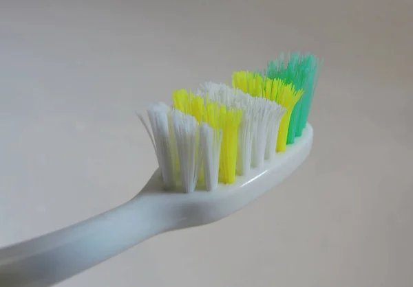 Nahaufnahme Einer Bunten Zahnbürste — Stockfoto