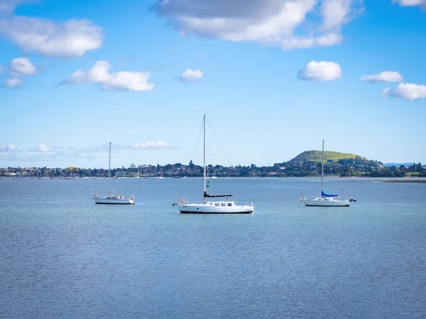 Auckland Nueva Zelanda Mayo 2021 Vista Barcos Amarrados Río Tamaki —  Fotos de Stock