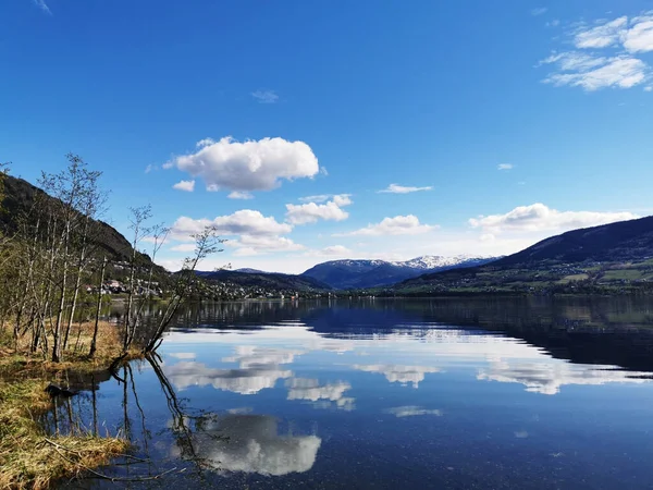 Beautiful Scenery Vangsvatnet Lake Norway — Stock Photo, Image