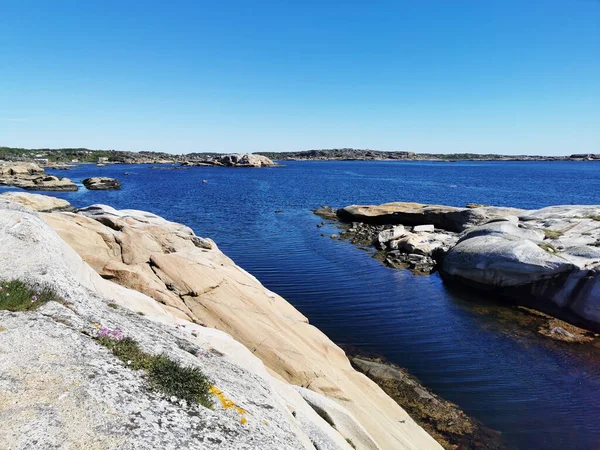 Pintoresco Plano Mar Rodeado Montañas Piedra Verdens Ende Noruega — Foto de Stock