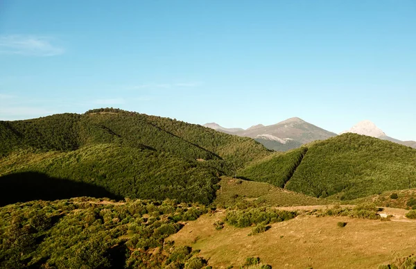 Scenic View Mountainous Landscape Riano Leon Spain Clear Sky Background — Stock Photo, Image