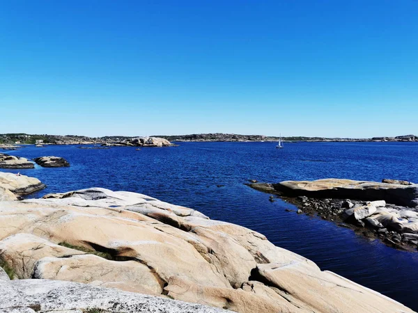 Pintoresco Plano Mar Rodeado Montañas Piedra Verdens Ende Noruega — Foto de Stock