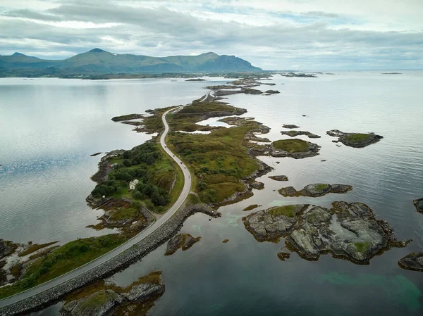 Atlantic Ocean Road Nachází Středozápadní Části Norského Pobřeží Nejlepší Výlet — Stock fotografie