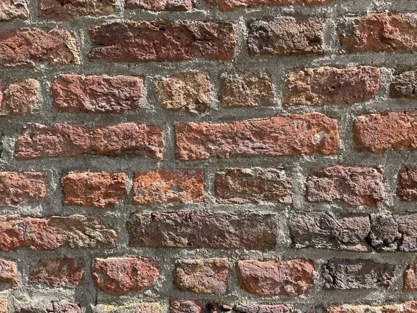 Постаревшая Текстура Кирпичной Стены — стоковое фото