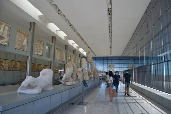 Atenas Grecia Mayo 2021 Las Cariátidas Estatuas Hermosas Niñas Del —  Fotos de Stock