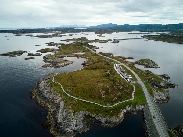 Atlantic Ocean Road Nachází Středozápadní Části Norského Pobřeží Nejlepší Výlet — Stock fotografie