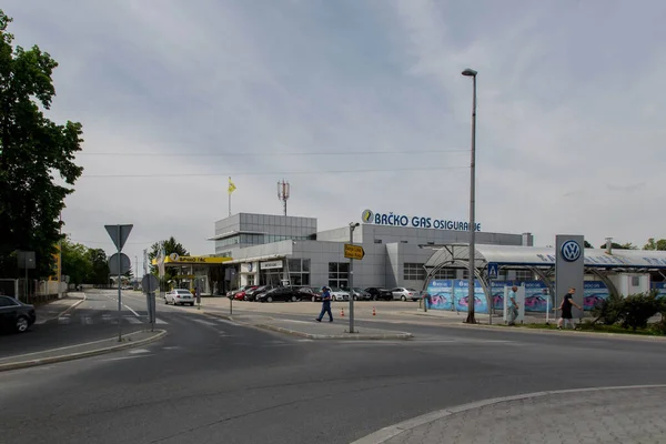 Brcko Bosnia Herzegovina May 2017 Daytime Shot Gas Station Bosnia — Stock Photo, Image
