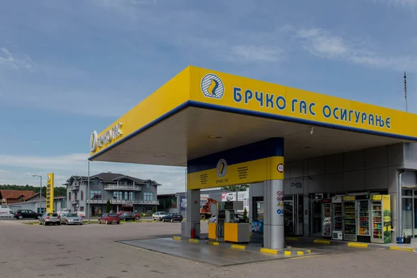 Bosnia Herzegovina Mayo 2017 Inyección Diurna Gasolinera Bosnia Herzegovina — Foto de Stock