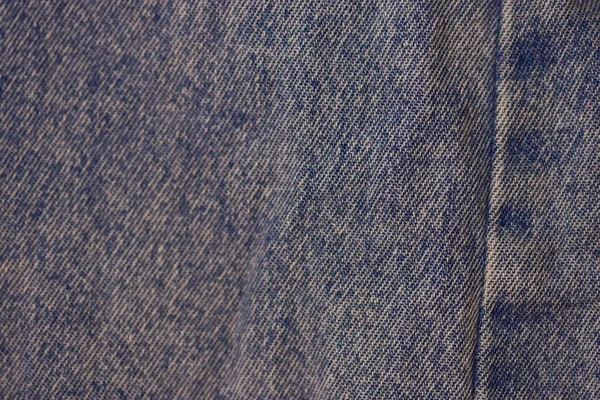 Detaljerad Närbild Blå Denim Tyg Med Söm Perfekt För Mode — Stockfoto