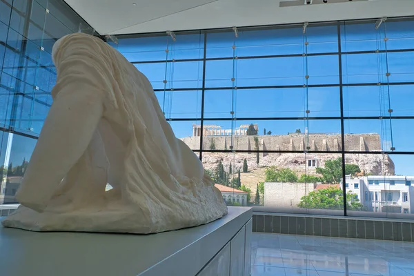 Het Acropolis Museum Athene Een Van Belangrijkste Ter Wereld Standbeelden — Stockfoto