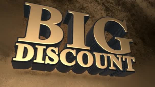 Big Discount Jour Marketing Promotion Grande Remise Avec Des Étoiles — Video