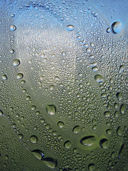 Närbild Bubblor Vattenflaska — Stockfoto