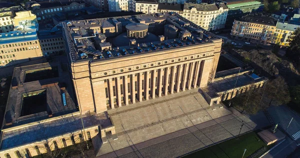 Helsinki Finsko Května 2020 Letecký Pohled Dům Parlamentu Toolu Helsinkách — Stock fotografie