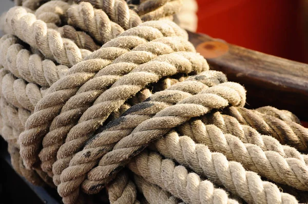 Стара Мотузка Човні Пришвартована Дарлінг Харбор Сіднеї Австралія — стокове фото