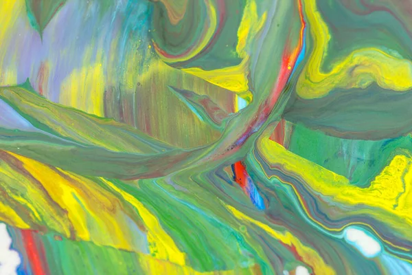 Ein Farbenfroher Abstrakter Hintergrund Mit Ölfarbe Spritzt — Stockfoto