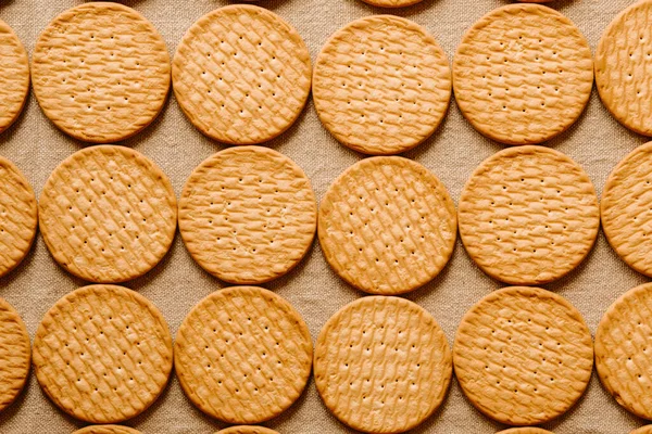 Alça Biscoitos Trigo Como Fundo Textura Para Design Biscoitos Cereais — Fotografia de Stock