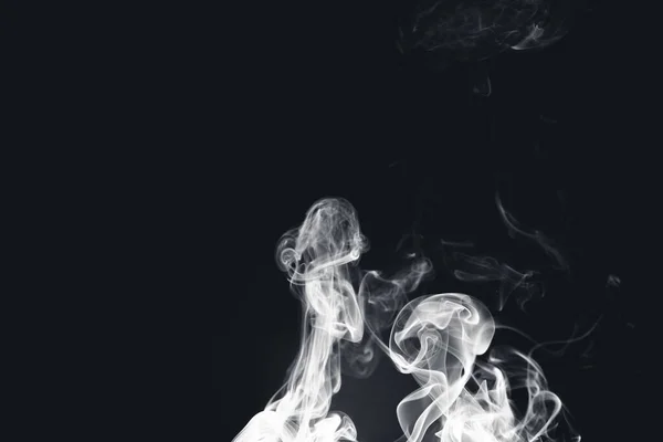 Gyönyörű Kilátás Füst Egy Fekete Háttér — Stock Fotó