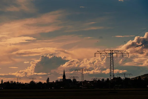 구름낀 경관의 아름다운 — 스톡 사진