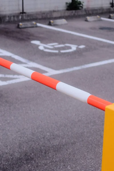 Uma Barreira Automática Estacionamento Carro — Fotografia de Stock